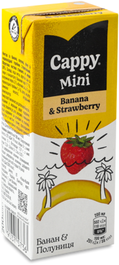 Нектар банан/полуниця miini 200мл /Cappy/