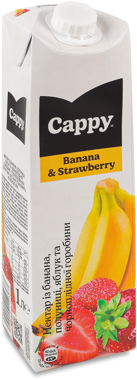 Нектар банан/полуниця 1л /Cappy/