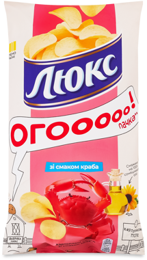 Чіпси "Люкс" з крабом 170г 
