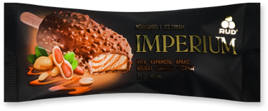 Морозиво "Ескімо Imperium" Нуга/карамель/арахіс 70г /Рудь/