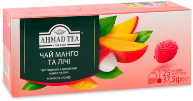 Чай "Ахмад"  Манго та Лічі 25х1,5г