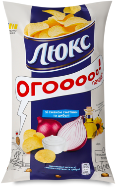 Чипси "Люкс" сметана/цибуля 170г