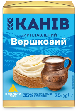 Сир пл "Вершковий" 35% 75г /Канів 1971/