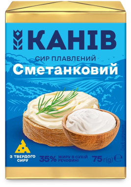 Сир пл."Сметанковий" 35% 75г /Канів/