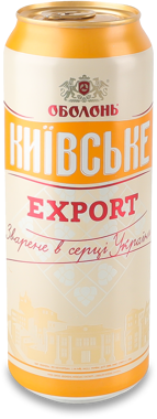 Пиво "Оболонь" Київське Експорт 0,5л з/б