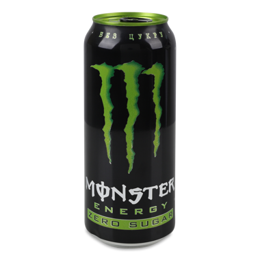 Напій енергетичний "Monster Energy" Zero sugar  б/а з/б 500мл