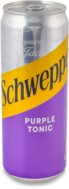 Напій "Schweppes" Purple Tonic б/а з/б 330мл /КК/