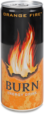 Напій енергет "BURN" Orange Fire з/б 0.25л