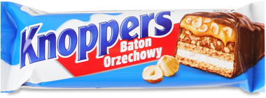 Батончик "Knoppers" вафельний класичний 40г