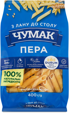 Макарони "Чумак" Пера 400г пластик