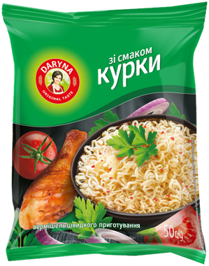 Вермішель "Daryna" домаш бульон/ курка 50г