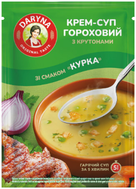 Крем-суп "Daryna" Гороховий курка з крутонами 18г