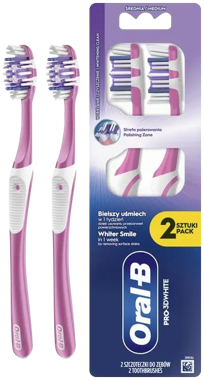 З/щітка ORAL-B Pro-3D White 40 сер 2шт /GILLETTE/