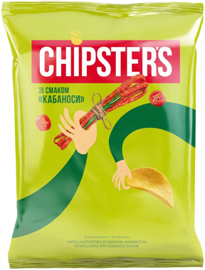 Чипси  "CHIPSTER`S" Кабаноси 100г /Флінт/
