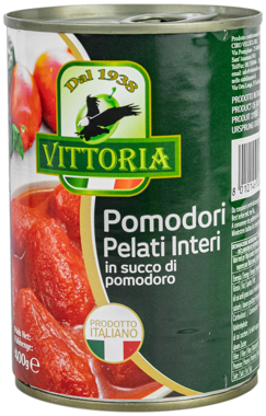 Томати "Vittoria" Pellati di Pomodoro цілі ж/б 400г