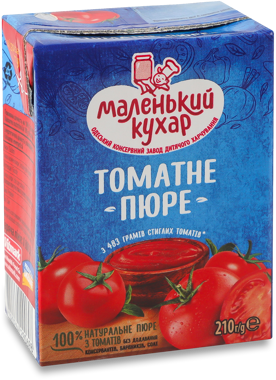 Пюре томатне 210г т/п /Маленький кухар/