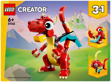 Конструктор "Lego" Creator червоний дракон 149дет