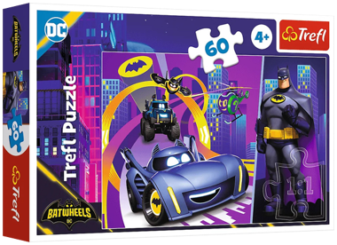 Пазли "Trefl" Batwheels Бетмен і його машини 60ел