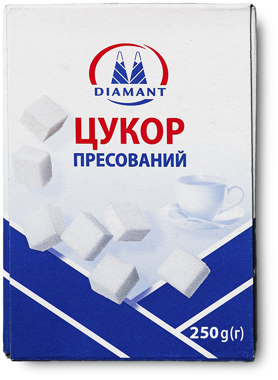 Цукор "Diamant" пресований швидкорозчинний 250г /Радехів/