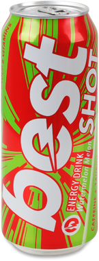 Напій енергет "Best Shot" WATERMELON б/а 0.5л ж/б