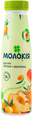Йогурт "Персик-обліпиха" 1,4% ПЕТ 250г