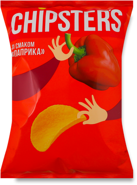 Чипси "CHIPSTER`S" Паприка 100г /Флінт/
