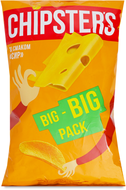 Чипси "CHIPSTER`S" Сир 150г /Флінт/