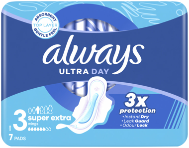 Прокладки ALWAYS Ультра день Супер Екстра 7шт