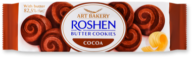 Печиво Butter Cookies з маслом та какао 140г /Рошен/