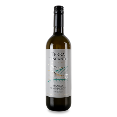 Вино "Terra d'Incante"Bianco Semi sweet н/солод біле 0,75л