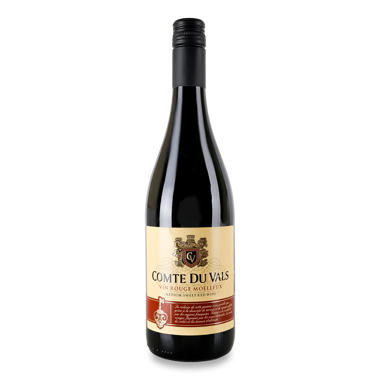 Вино "Comte du Vals" Rouge medium sweet н/солод червоне 0.75л
