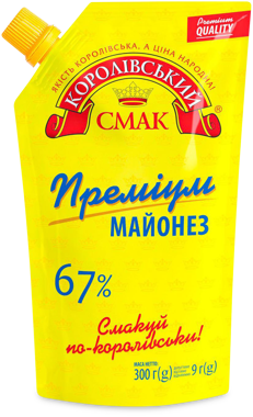 Майонез "Королівський смак" 67% "Преміум" д/п 300г