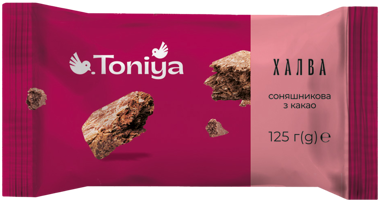 Халва з какао 125г /Toniya/