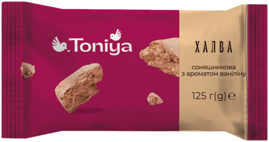Халва з ароматом ванілі 125г /Toniya/