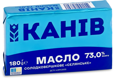 Масло "Селянське" 73% 180г /Канів/