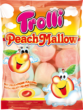 Зефір "Peach Mallow"зі см.персика150г /Trolli/