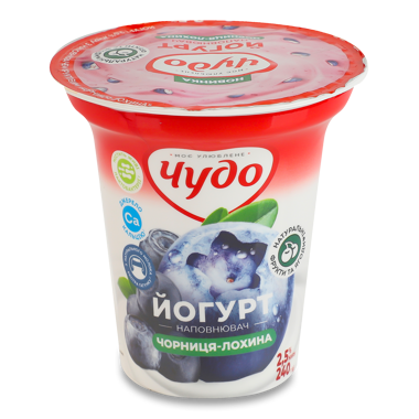 Йогурт  Чудо 240г Чорниця-лохина  2,5%