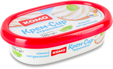 Крем сир "Вершковий" 20% 135г ван /Комо/