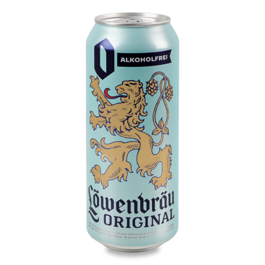 Пиво "Lowenbrau Original" б/алк світле 0.5л ж/б