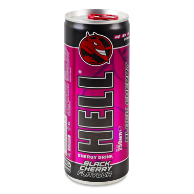 Напій енергетичний "Hell" Black Cherry з/б 250мл