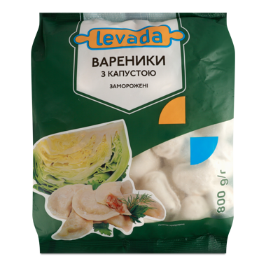 Вареники з капустою 800г /Левада/