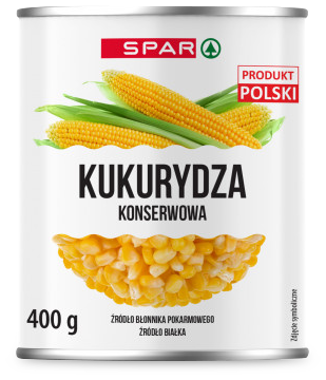 Кукурудза "SPAR" консервована 400г ж/б