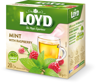 Чай LOYD Мята-малина пірамідка 20*1,5г