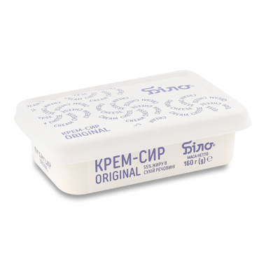 Сир вершковий "Біло Original" 55% 160г /Білоцерківський/