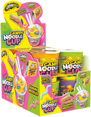 Цукерки гелеві "Candy Noodle Cup" 55г /JohnyBee/