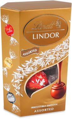 Цукерки "Lindor" Balls асорті 137г /Lindt/