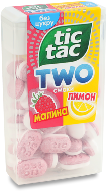 Драже "Tic-Tac" TWOWO Малина Лимон 38,5г