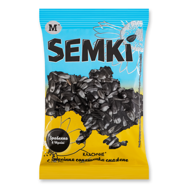 Насіння соняшника "SEMKI" М класичне смажене 100г