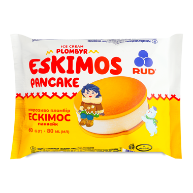 Морозиво Ескімос панкейк брикет 60г /Рудь/ 