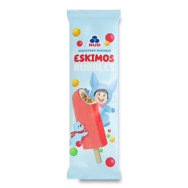 Морозиво Ескімо ЕСКІМОС BUBBLES 70г ТМ Рудь 